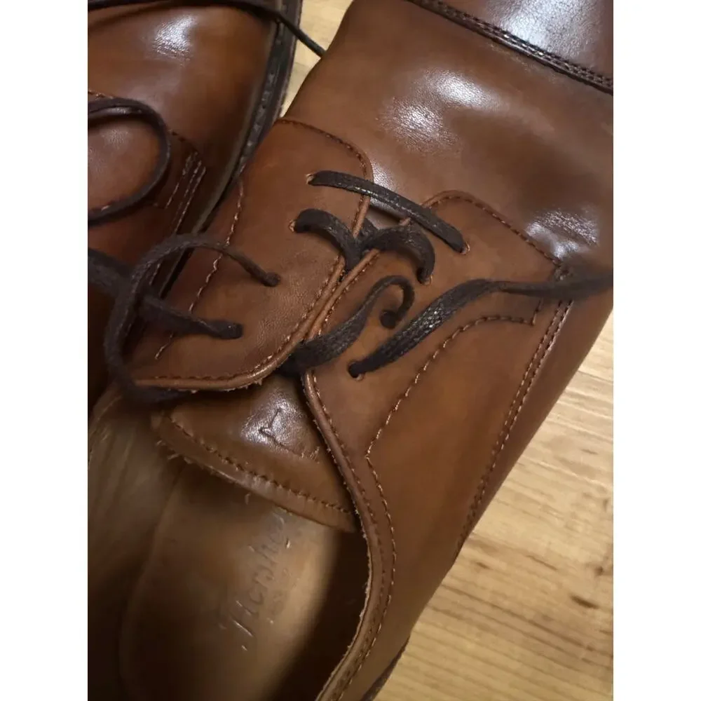 Florsheim Men’s Cap Toe Imperial Oxford Dress Shoes Cognac, Sz 9M